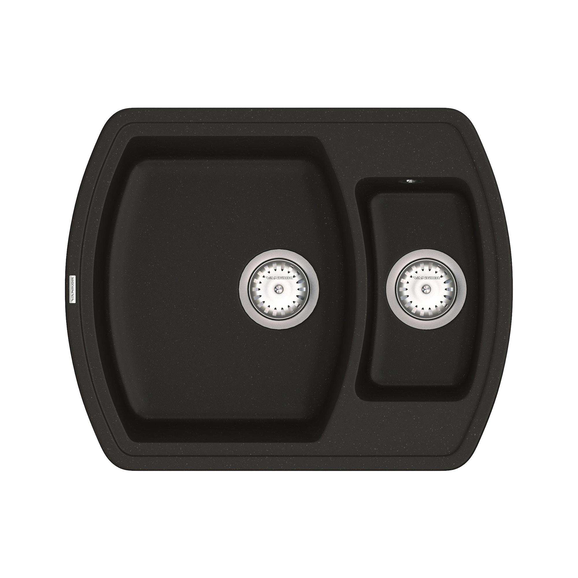 

Мойка Кухонная Vankor Norton Nmp 03.63 Black + Сифон Vankor