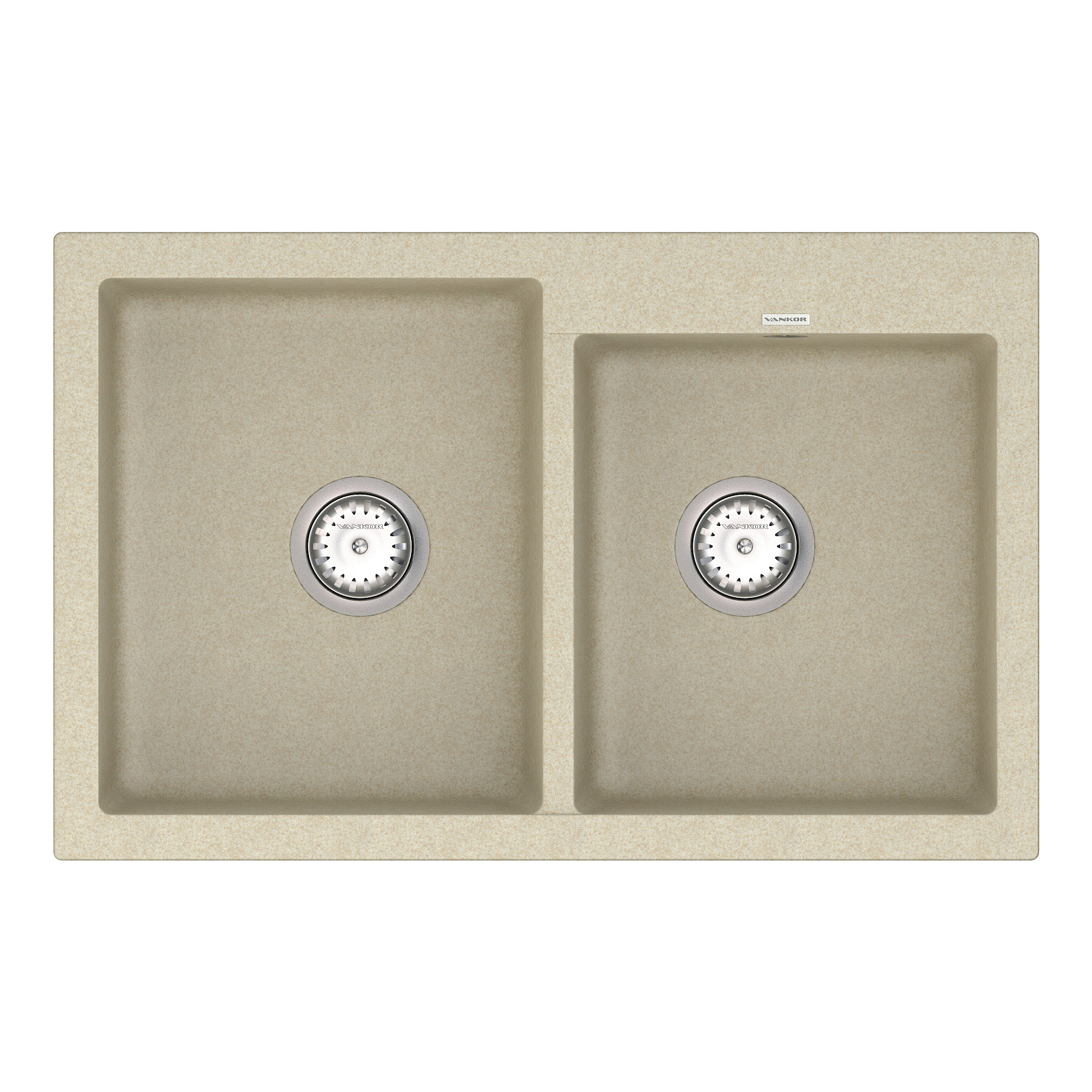 

Мойка Кухонная Vankor Orman Omp 05.80 Beige + Сифон Vankor