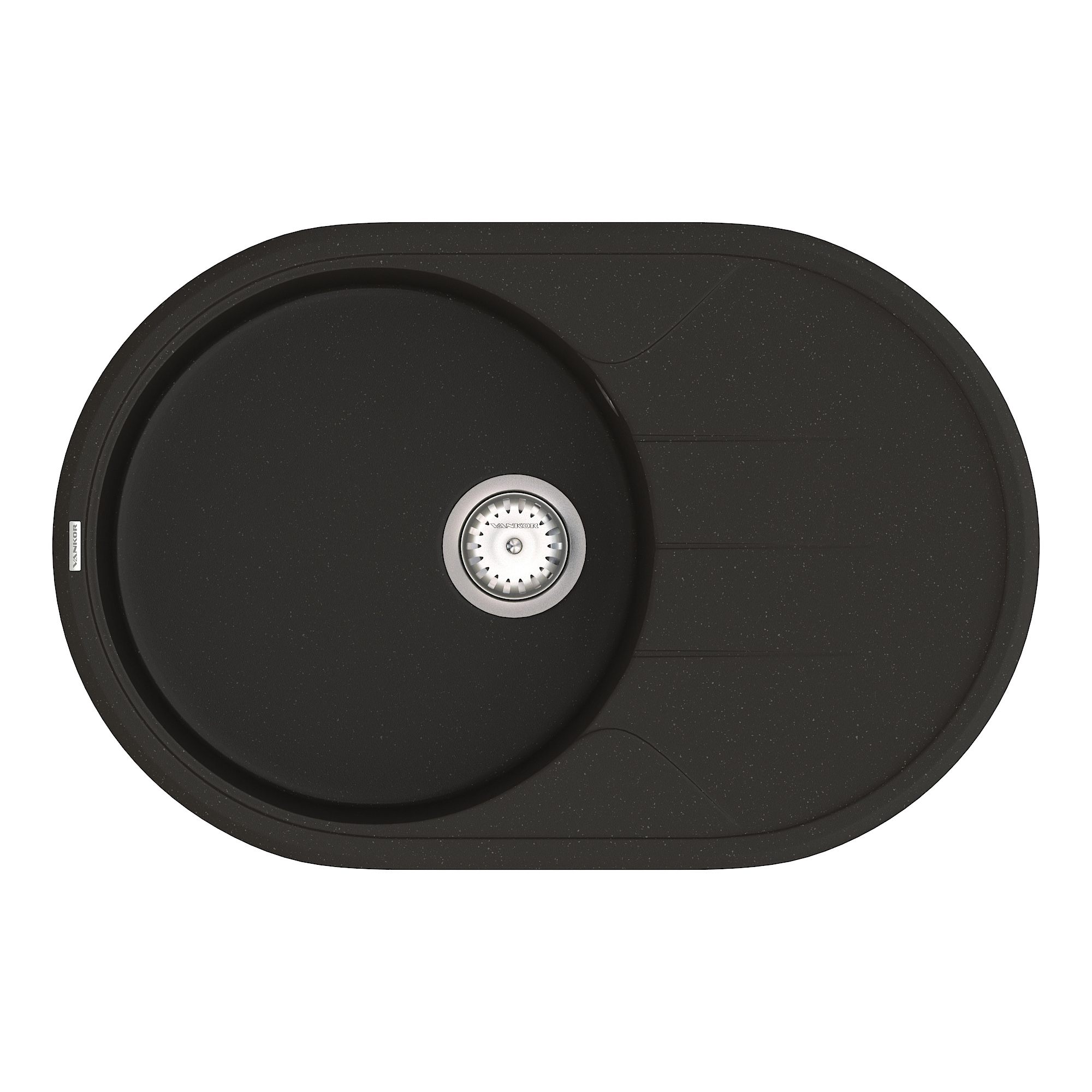 

Мойка Кухонная Vankor Sity Smo 02.78 Black + Сифон Vankor