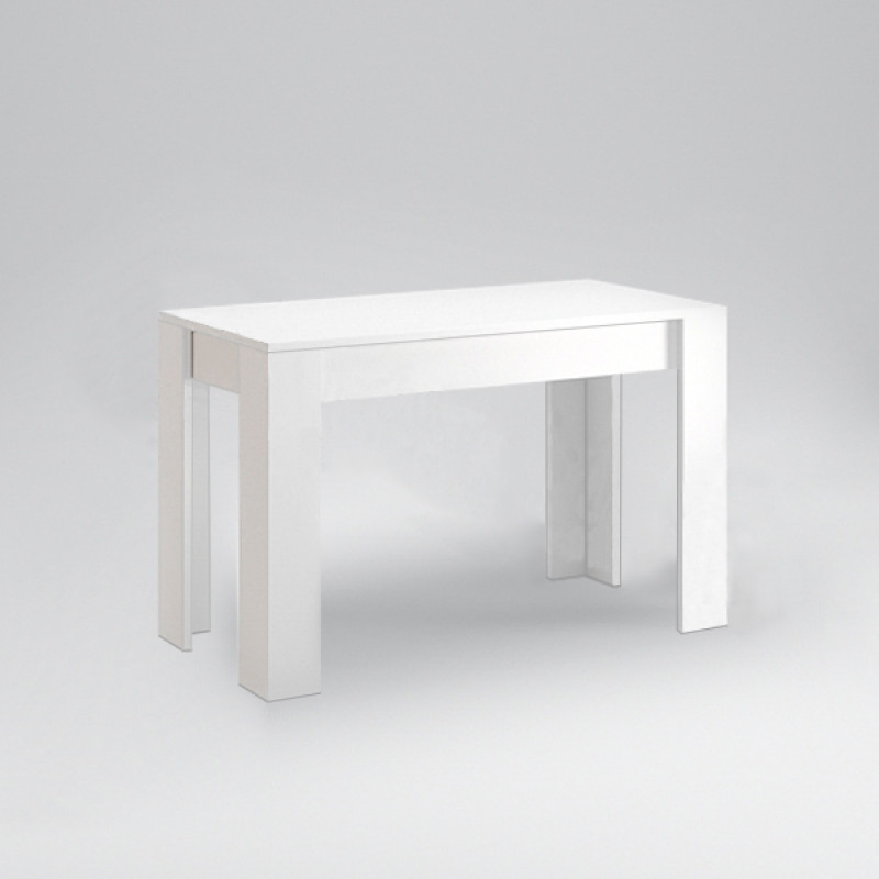 

Стіл кухонний MiroMark Віола 120×76,5×65 чорний/білий глянець