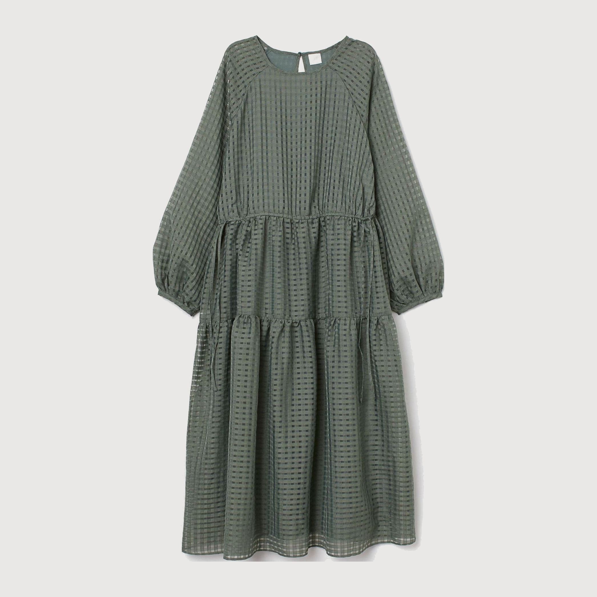 

Платье H&M 9304052-ACFE S Бледно-зеленое