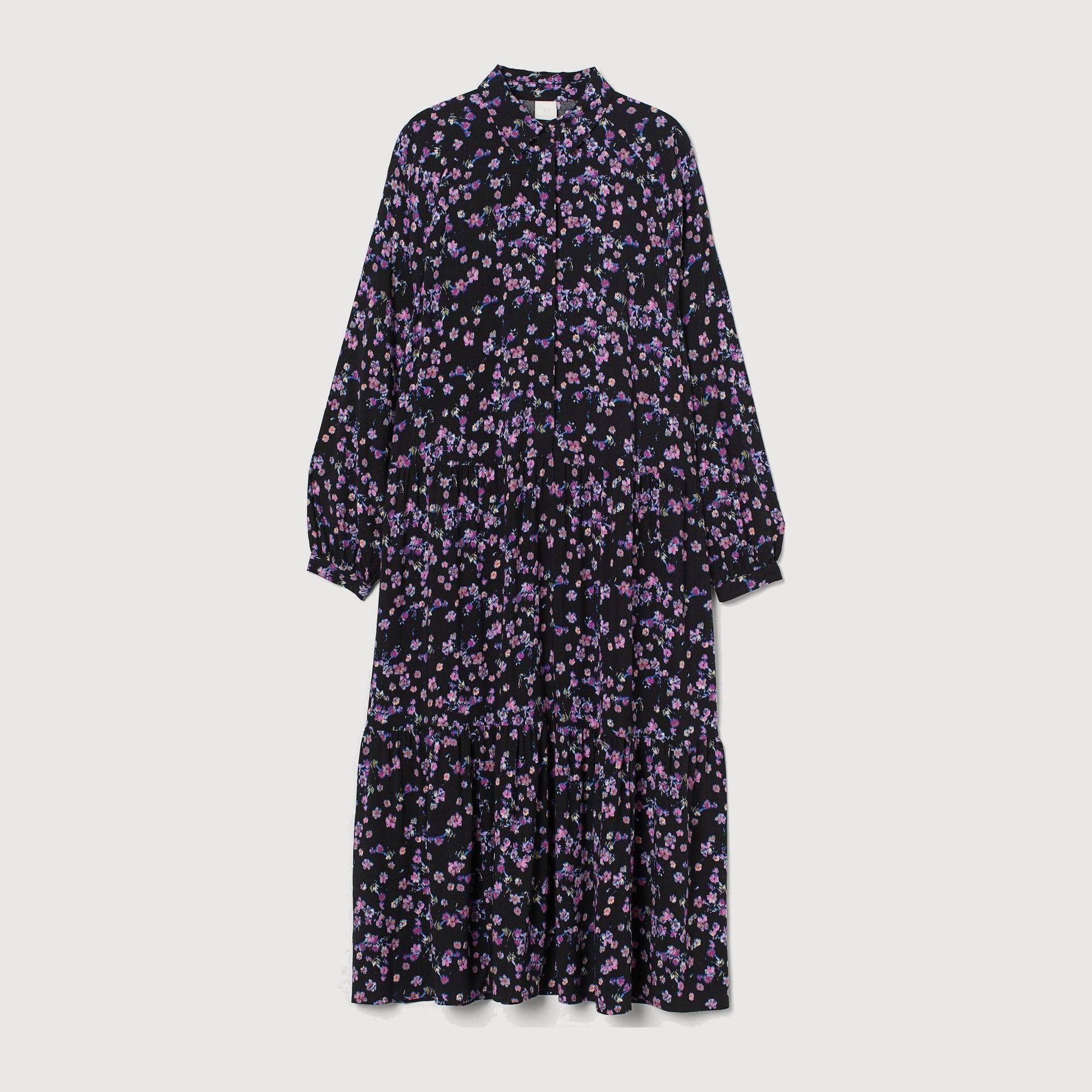 

Платье H&M 9219062-AEPW XL Черное с разноцветным