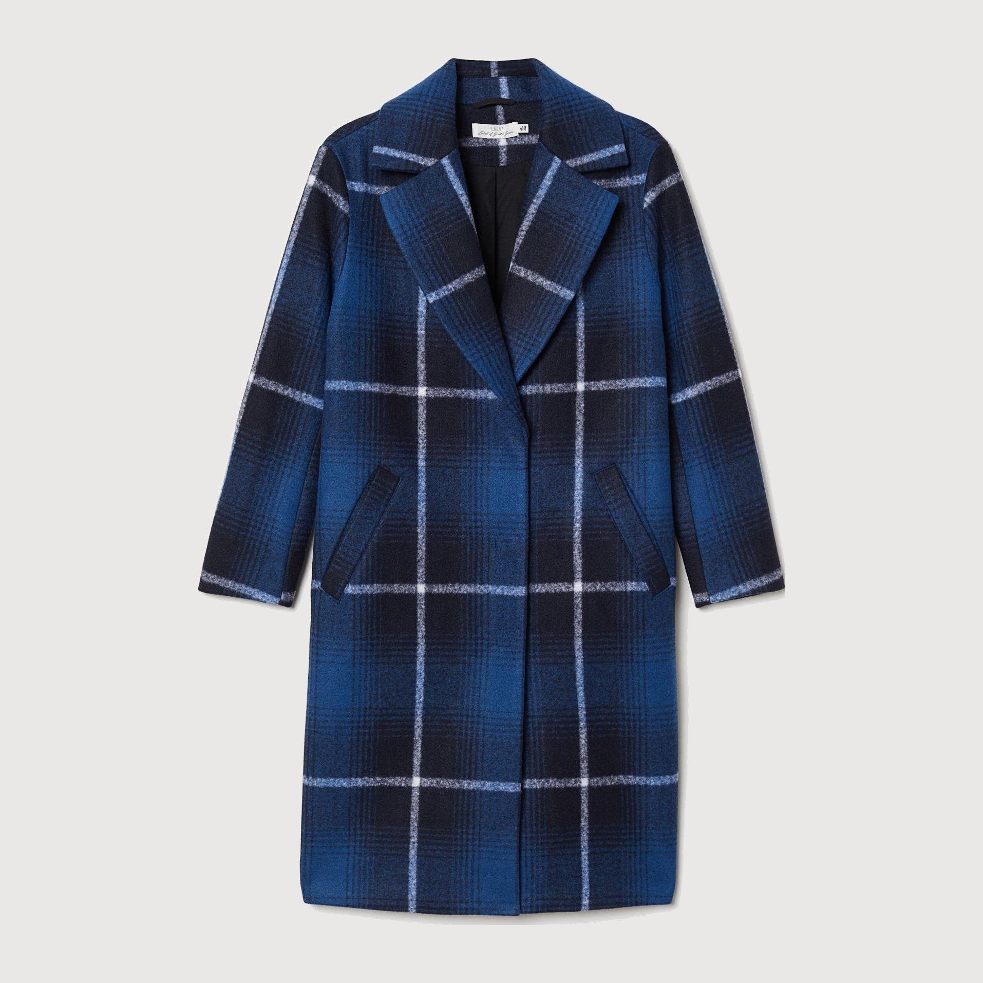 

Пальто H&M 6786048-AATV M Темно-синее