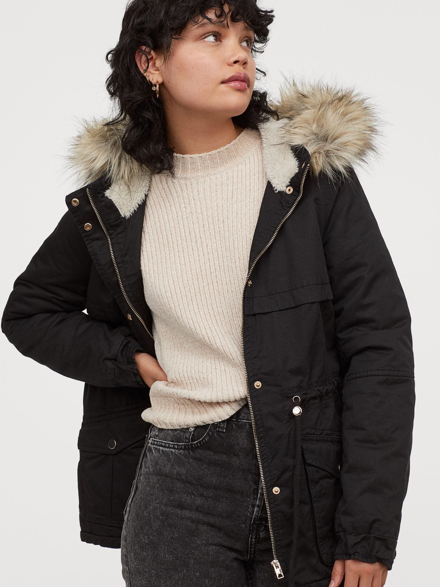

Парка H&M 6501228-AAAD  Черная, Парка H&M 6501228-AAAD 32 Черная