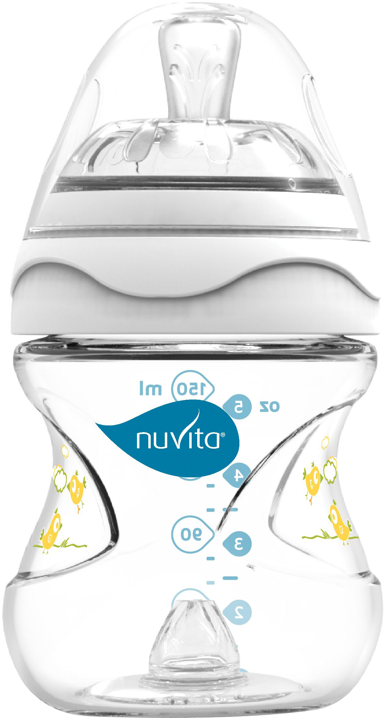 

Детская бутылочка для кормления Nuvita Mimic Антиколиковая от 0 месяцев Белая 150 мл (NV6010White)