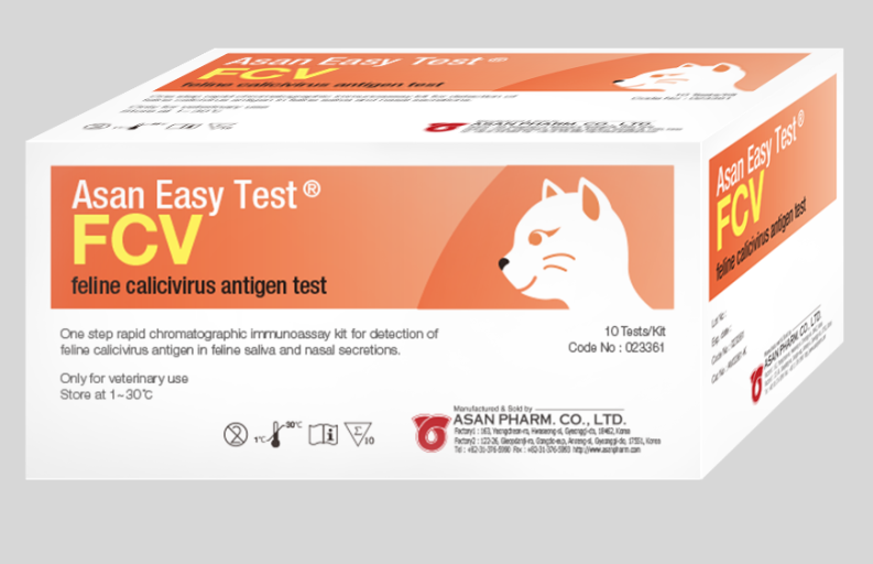 

Экспресс-тест ASAN Pharm Кальцивироз ( кальцивирус ) FCV Ag котов на антиген