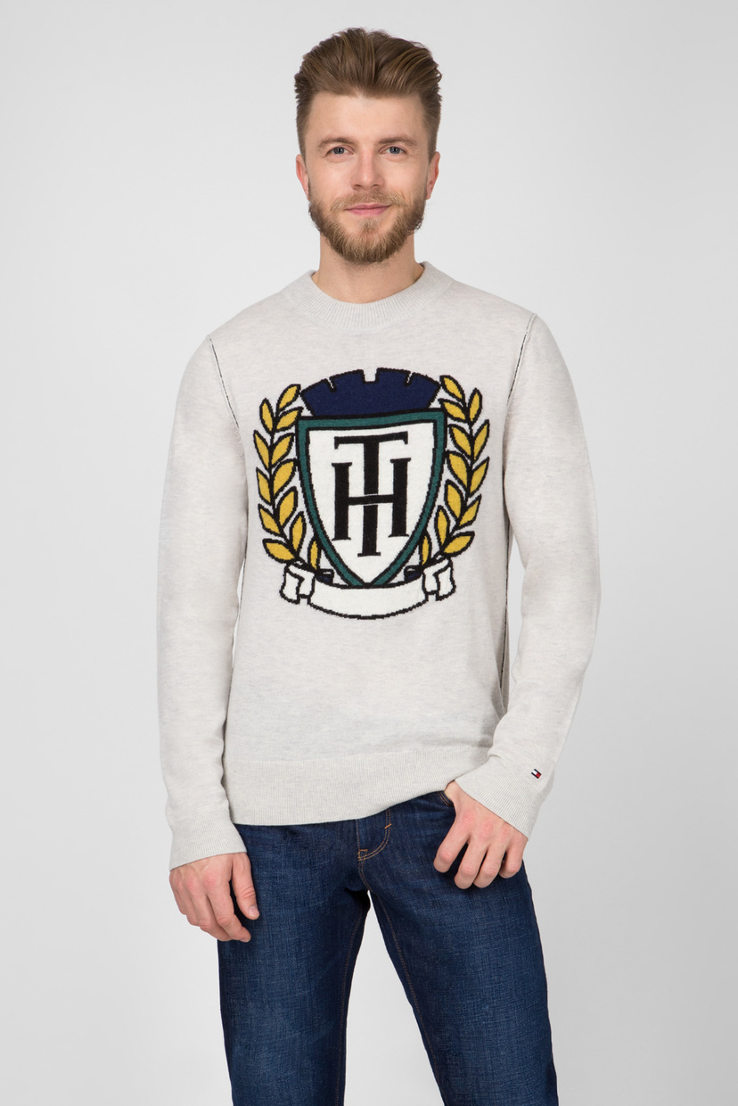 

Свитер Tommy Hilfiger CREST INTARSIA CNECK SWEATER XXL Серый MW0MW07855