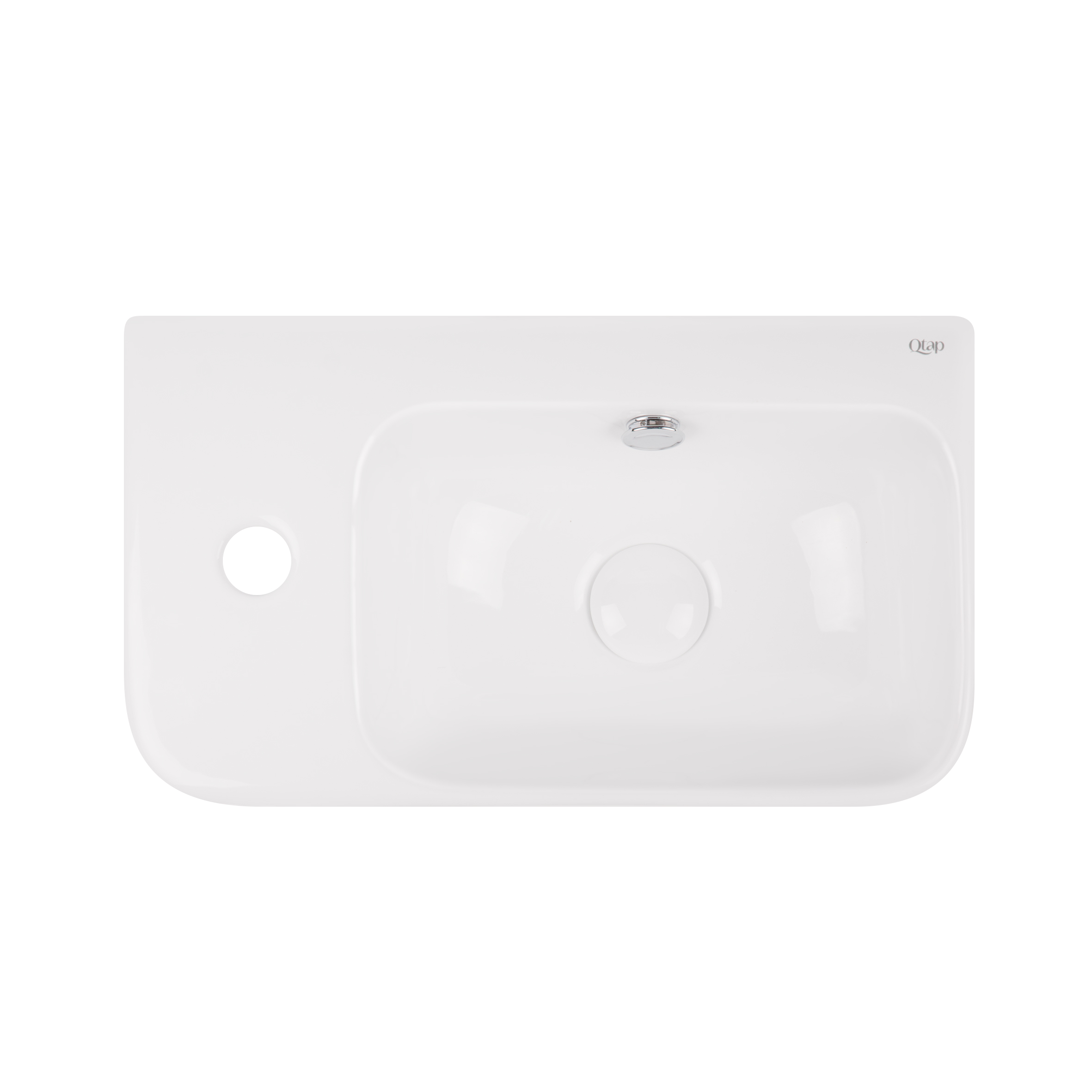 

Раковина Qtap Tern с донным клапаном QT17115117LW (ST702077)