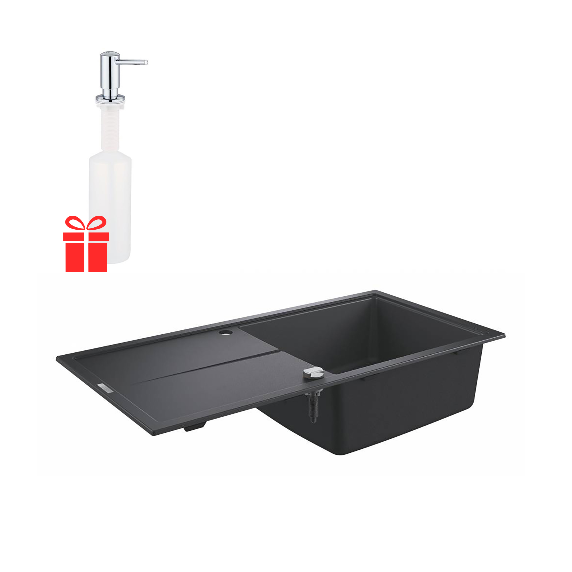 

Набор Grohe мойка кухонная K400 31641AP0 + дозатор для моющего средства Contemporary 40536000 (ST702231)