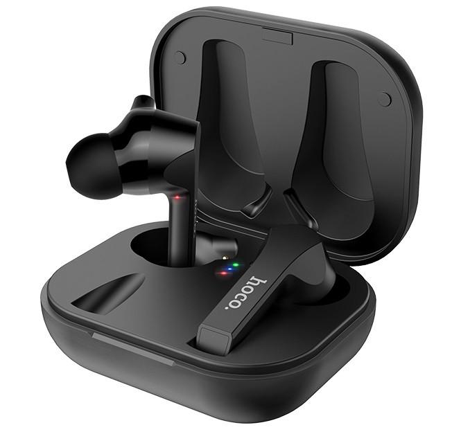 

Наушники Bluetooth TWS HOCO Pleasure wireless headset ES34 в кейсе, черные