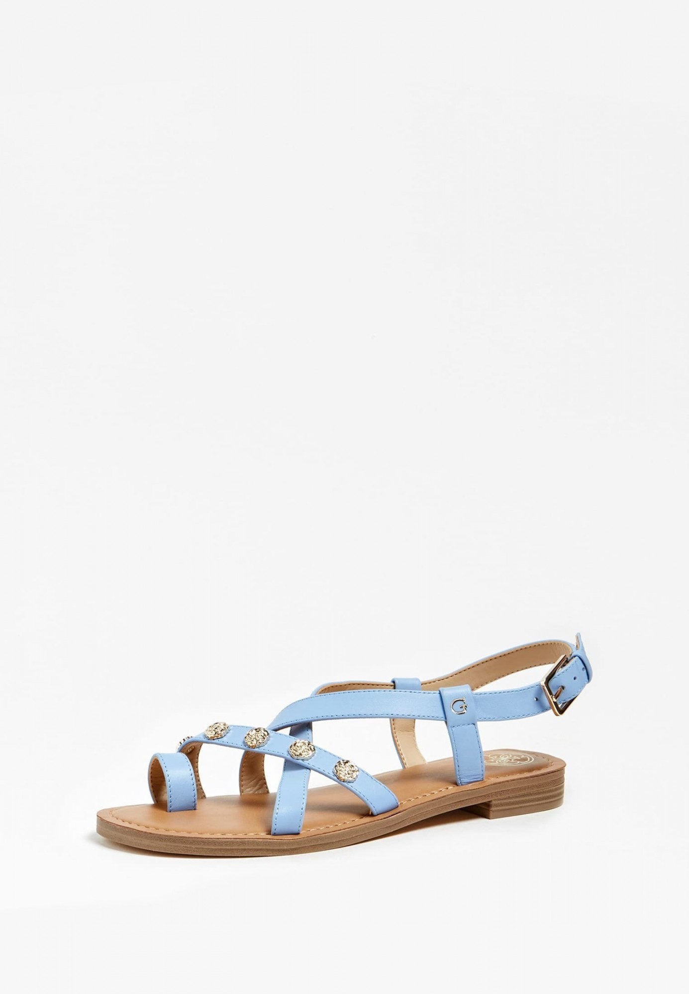 

Босоножки женские кожаные GUESS Giorgia FL6GIE LEA03 Голубой 37