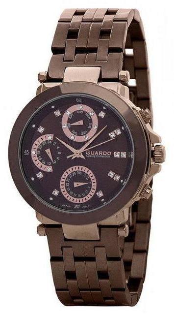

Женские наручные часы Guardo S00778(m) RgBrBr