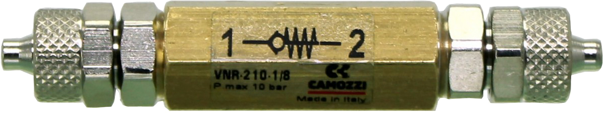 

Обратный клапан Camozzi VNR-210 4/6 мм (VNR-210-set)