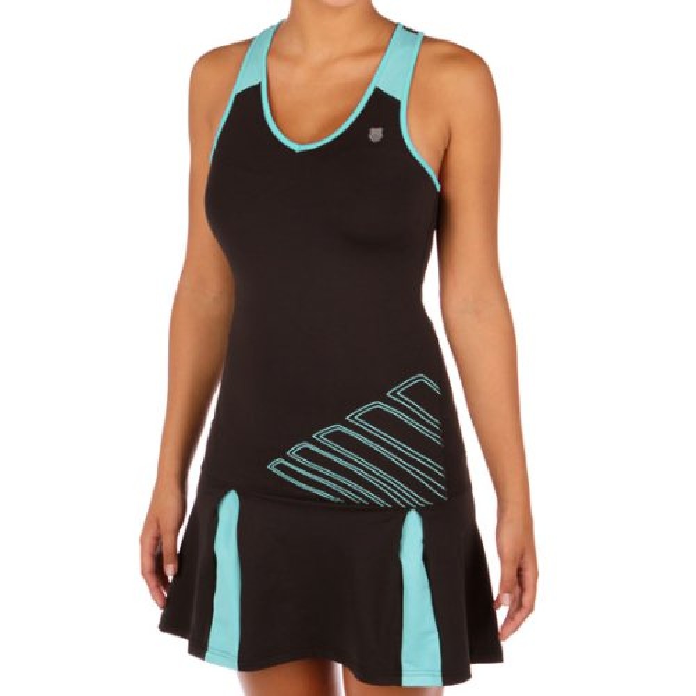 

Платье для женщин K-Swiss Womens Big short split dress black/blue (XS)