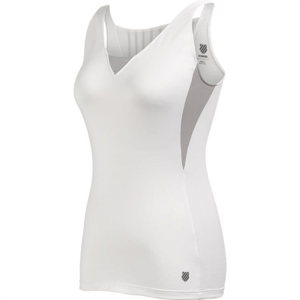 

Майка для женщин K-Swiss Top 66 tank white/grey (XL)