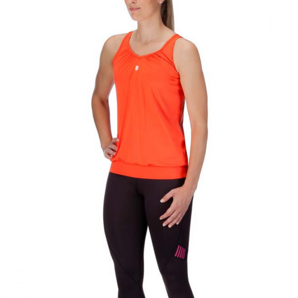 

Майка для женщин K-Swiss Womens Buy sideline tank top orange (M)