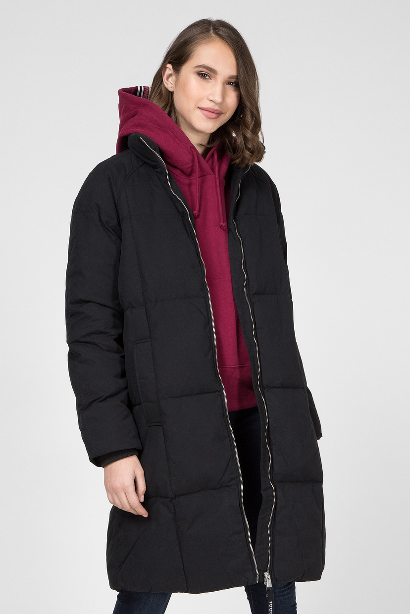 

Женский черный удлиненный пуховик TJW LONG DOWN PUFFA Tommy Hilfiger M DW0DW07090