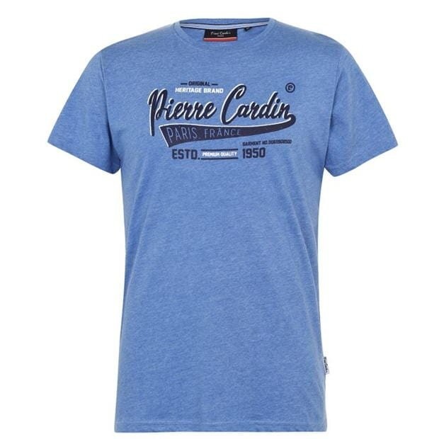 

Футболка Pierre Cardin Print T Shirt  Голубой 59009621, Футболка Pierre Cardin Print T Shirt L Голубой 59009621