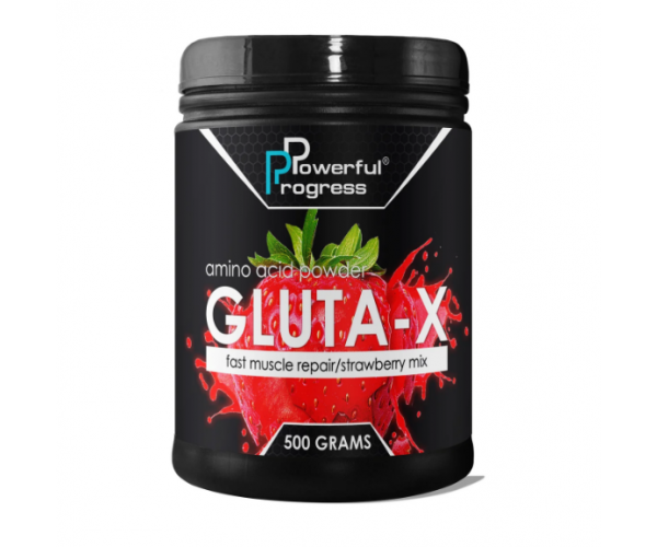 

Глютамин Powerful Progress Gluta-X, 500г - Клубника (115826)