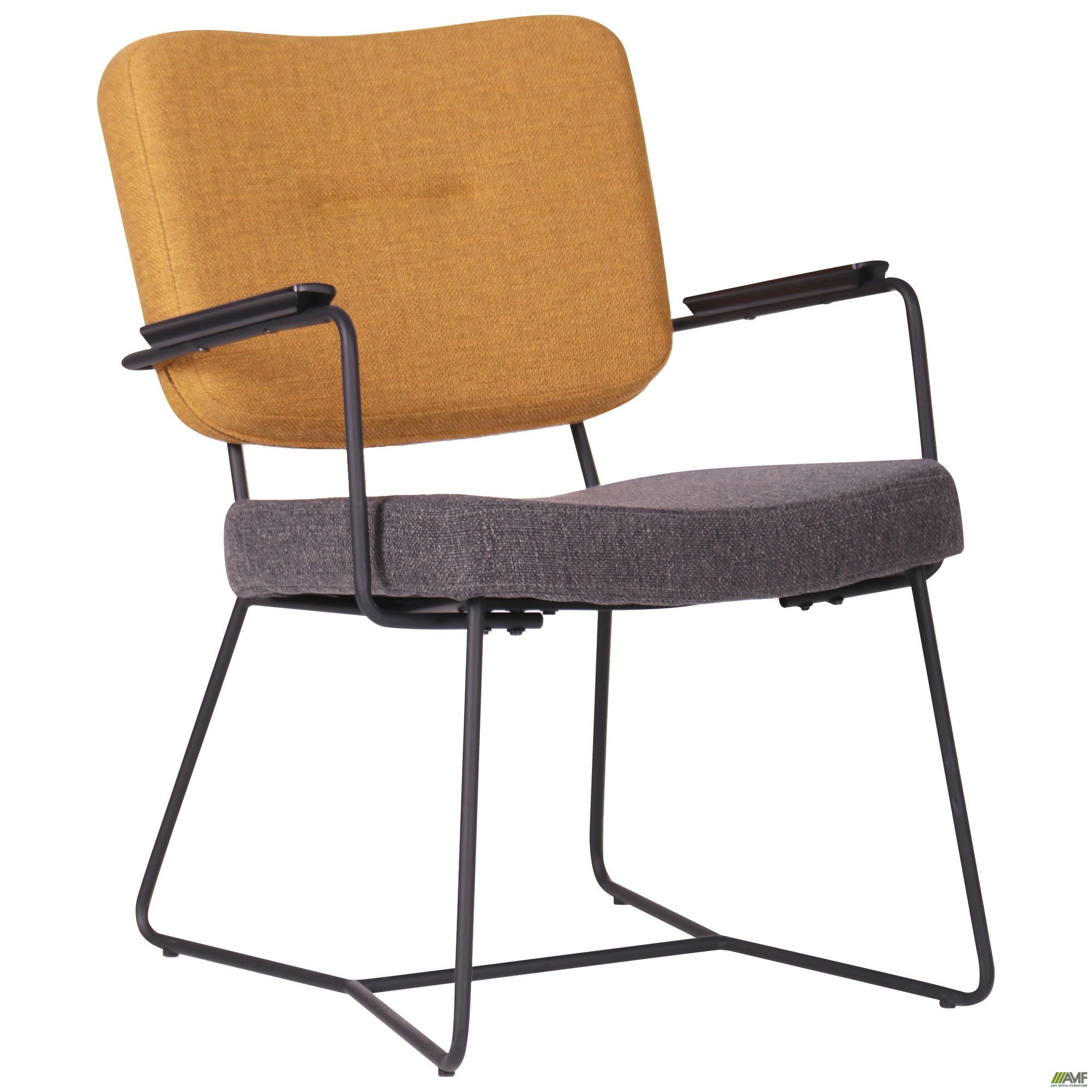 

Стул AMF Alphabet I black/yellow gray 545913