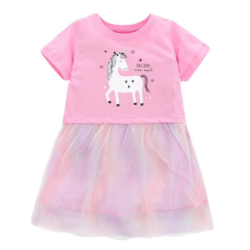 

Платье для девочки Unicorns are real Berni Kids (120) Розовый