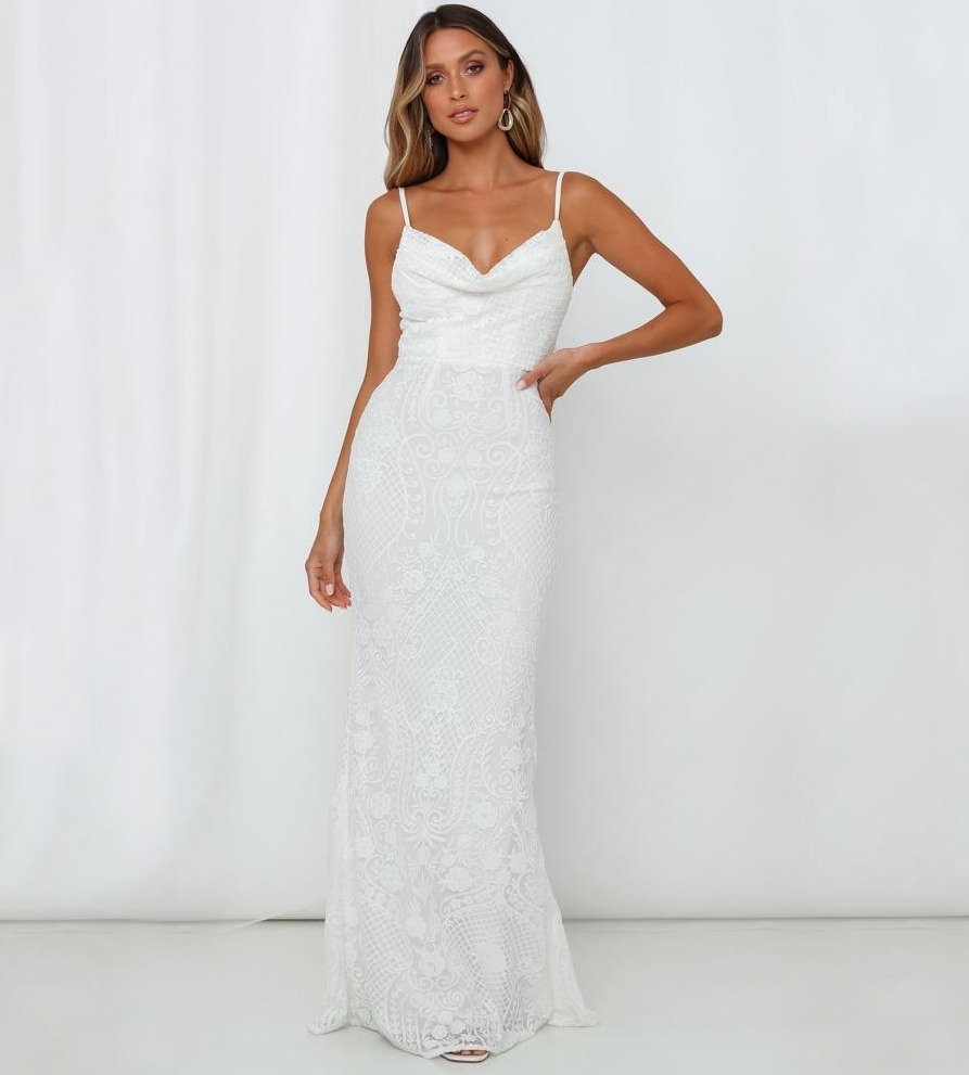 

Сарафан женский с ажурной вышивкой Grace Berni Fashion (S) Белый