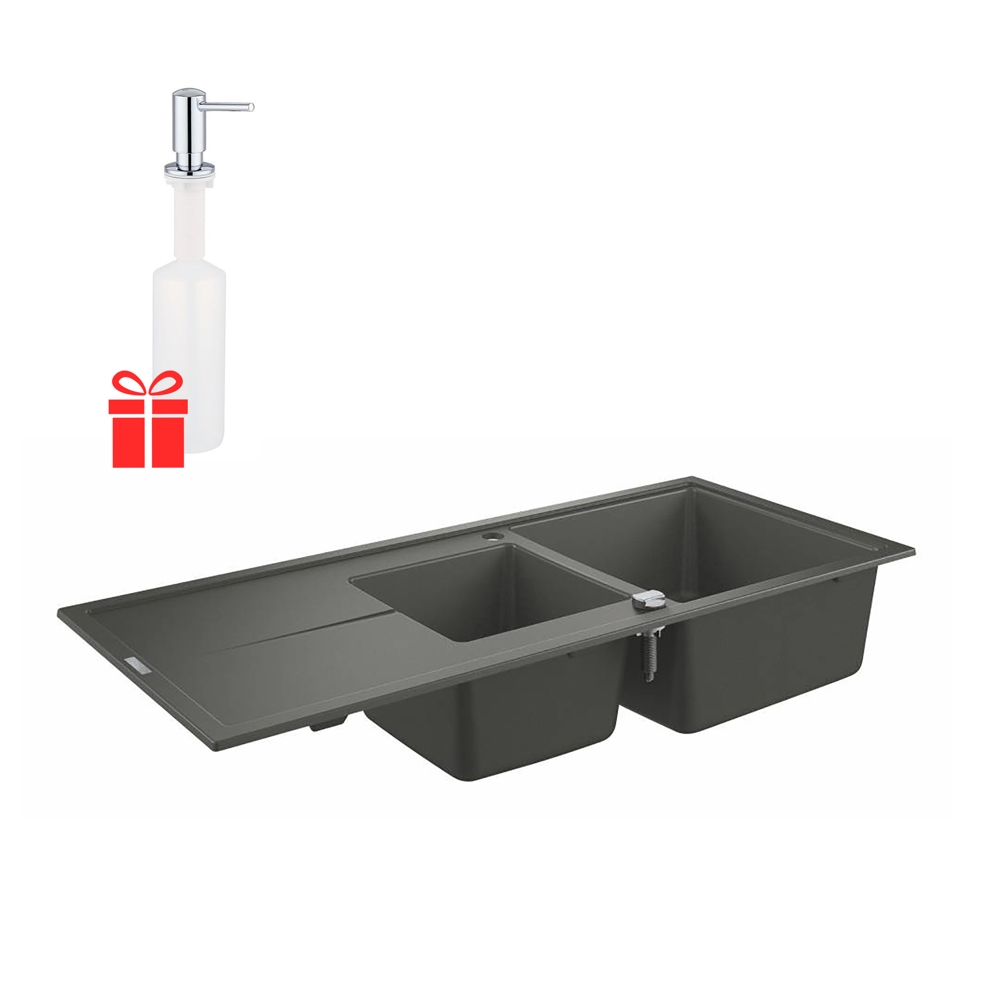 

Набор Grohe мойка кухонная K400 31643AT0 + дозатор для моющего средства Contemporary 40536000 (SR203566)