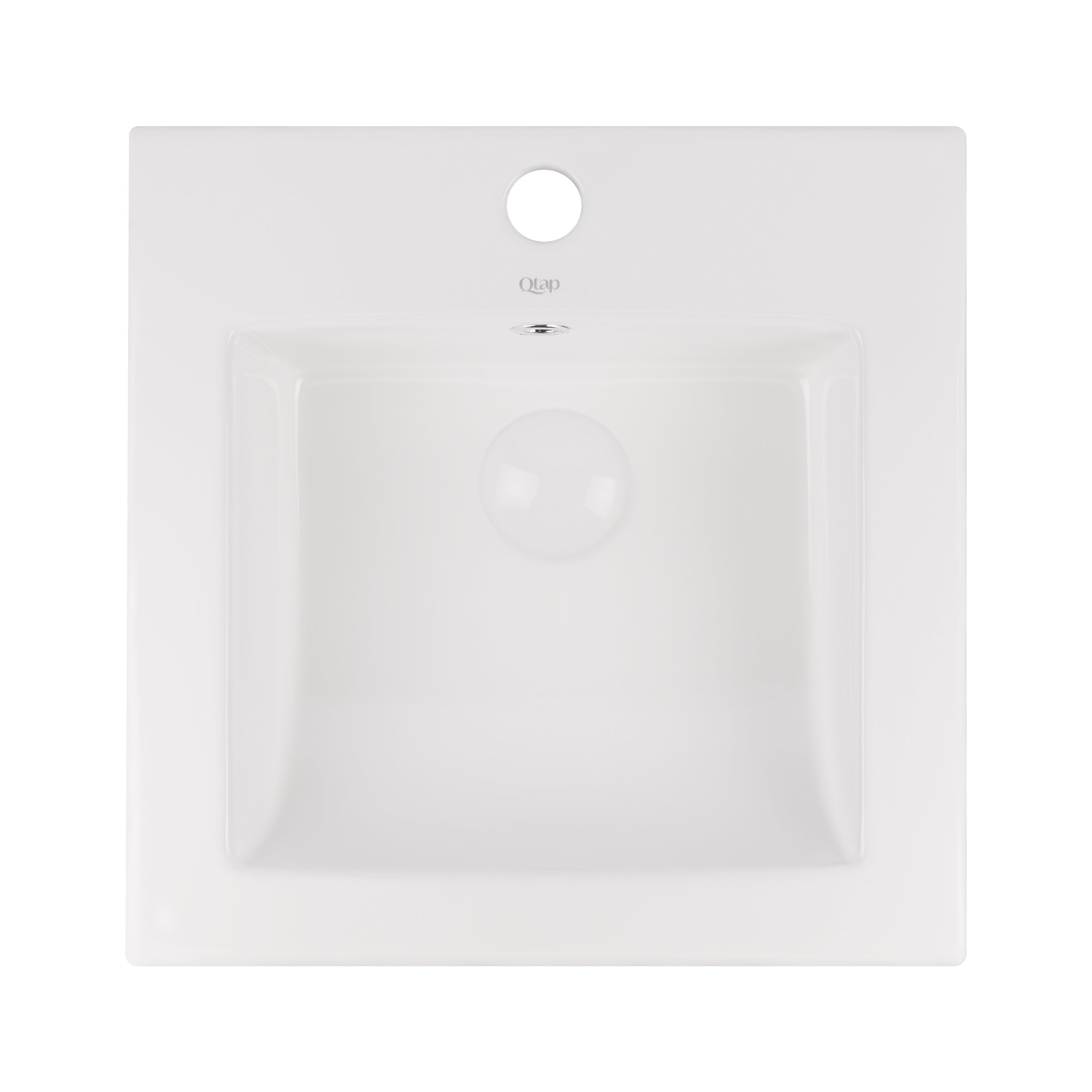 

Раковина Qtap Stork с донным клапаном QT15116037W (SR203399)