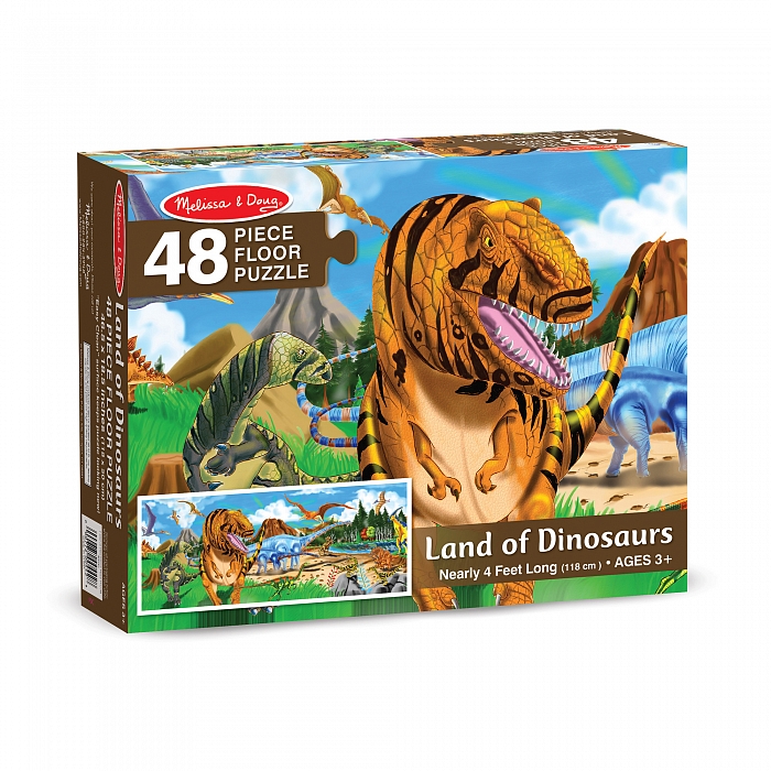 

Мега-пазл "Страна динозавров", 48 элементов Melissa & Doug (MD10442)