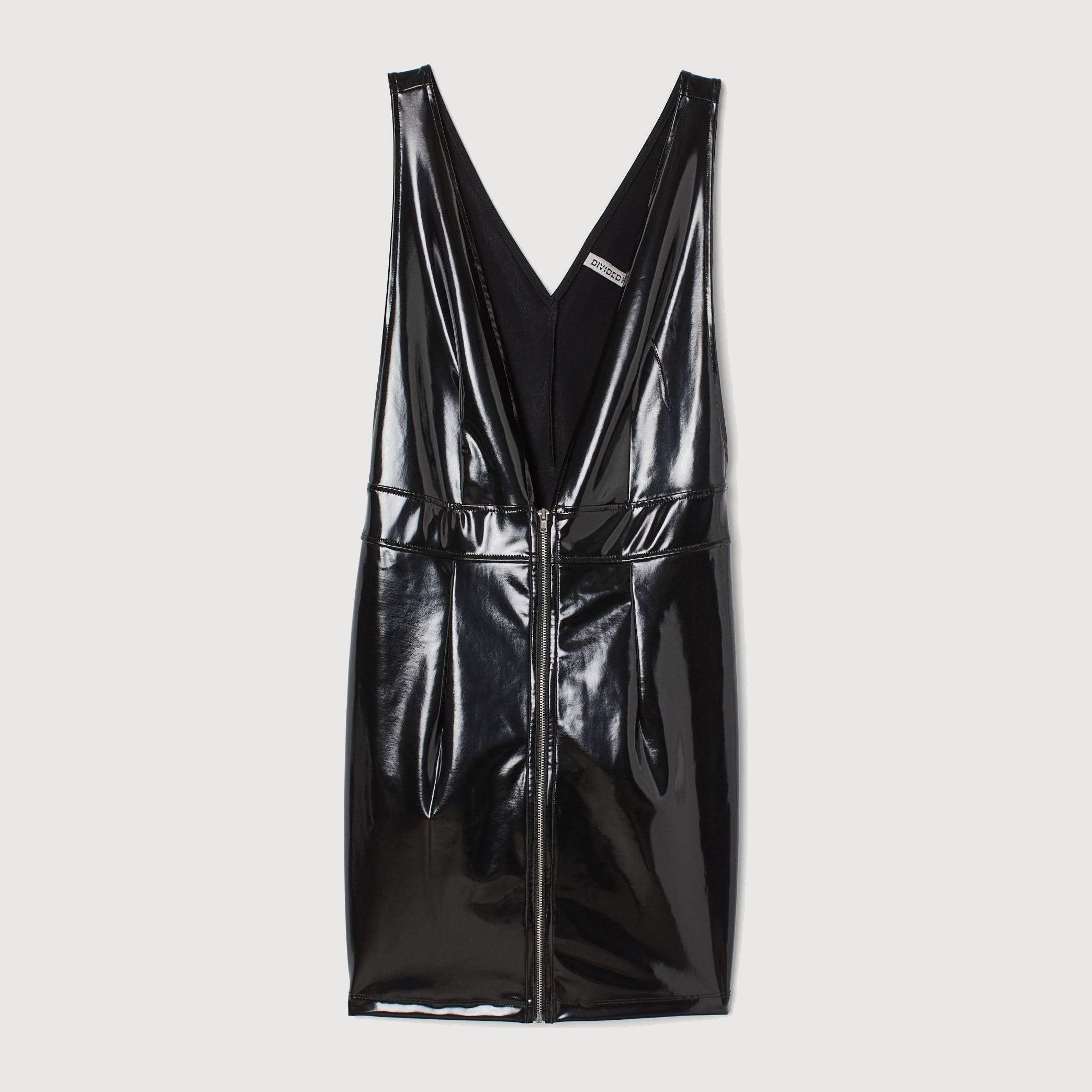 

Платье из искусственной лаковой кожи H&M 7565180-AAAD 40 Черное