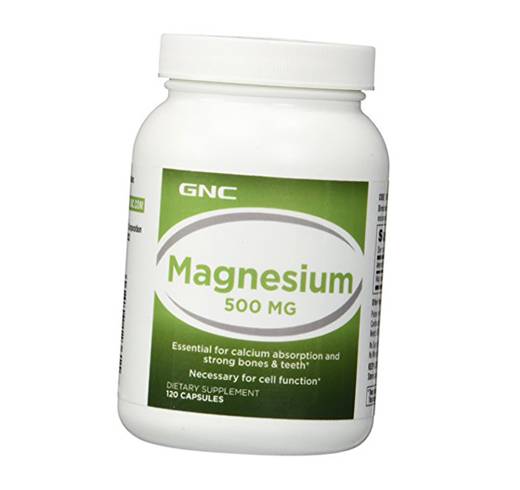 

Магний, Magnesium 500, GNC 120капс (36120043)