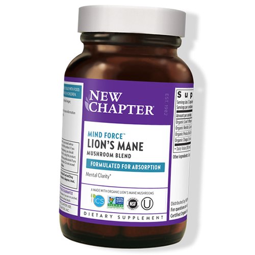 

Смесь Грибов с Львиной Гривой, Mind Force Lion’s Mane Mushroom Blend, New Chapter 60капс (71377015)