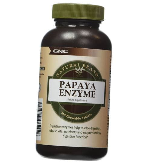 

Папаин, Papaya Enzyme, GNC 240таб (69120001)