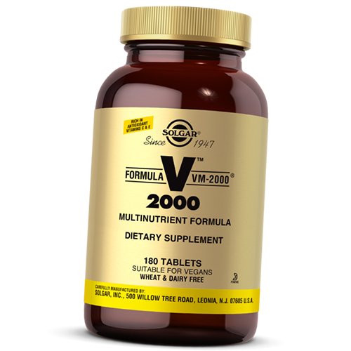 

Комплекс Витаминов, Formula VM-2000, Solgar 180таб (36313148)