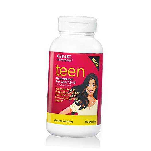 

Витамины для девочек, Teen Multi Girls, GNC 120каплет (36120076)