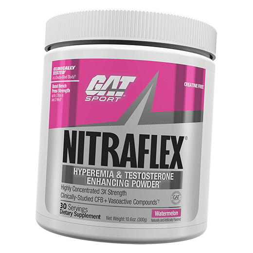 

Предтренировочная добавка, Nitraflex, GAT Sport 300г Арбуз (11129002)
