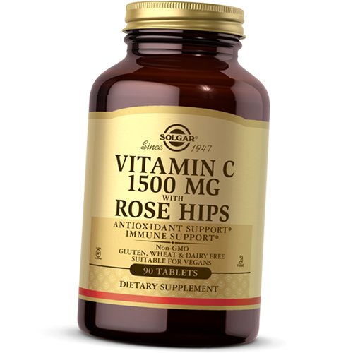 

Витамин С с Шиповником, Vitamin C 1500 with Rose Hips, Solgar 90таб (36313219)