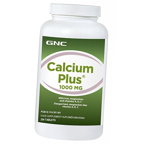 

Calcium Plus 1000 Tabs GNC 250таб (36120115)
