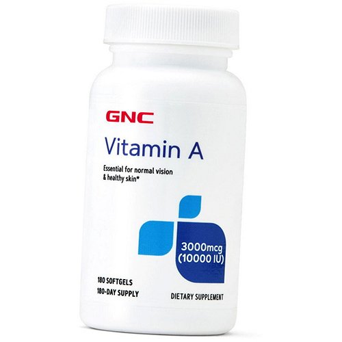 

Витамин А, Vitamin A 10000, GNC 180гелкапс (36120081)