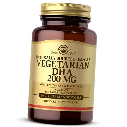 

Омега 3 для вегетарианцев, ДГК, Omega-3 Vegetarian DHA, Solgar 50вег.гелкапс (67313009)