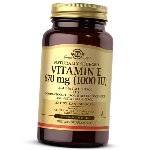 

Витамин Е, Смесь токоферолов, Vitamin E 1000 Vegan, Solgar 100вег.гелкапс (36313222)
