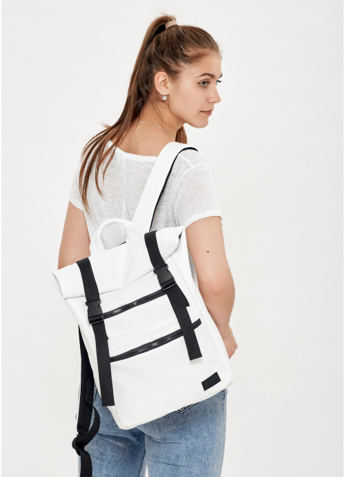 

Рюкзак ролл Sambag унісекс RollTop LTT білий