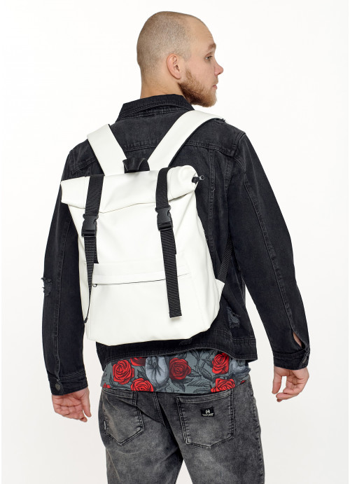 

Рюкзак рол Sambag RollTop білий чоловічий