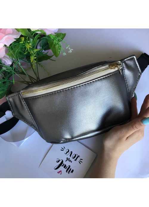 

Сумка на пояс бананка Sambag Tirso MSO silver dark