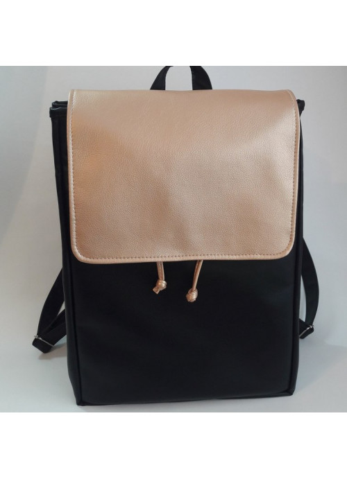

Жіночий рюкзак Sambag Loft LA чорний з золотим