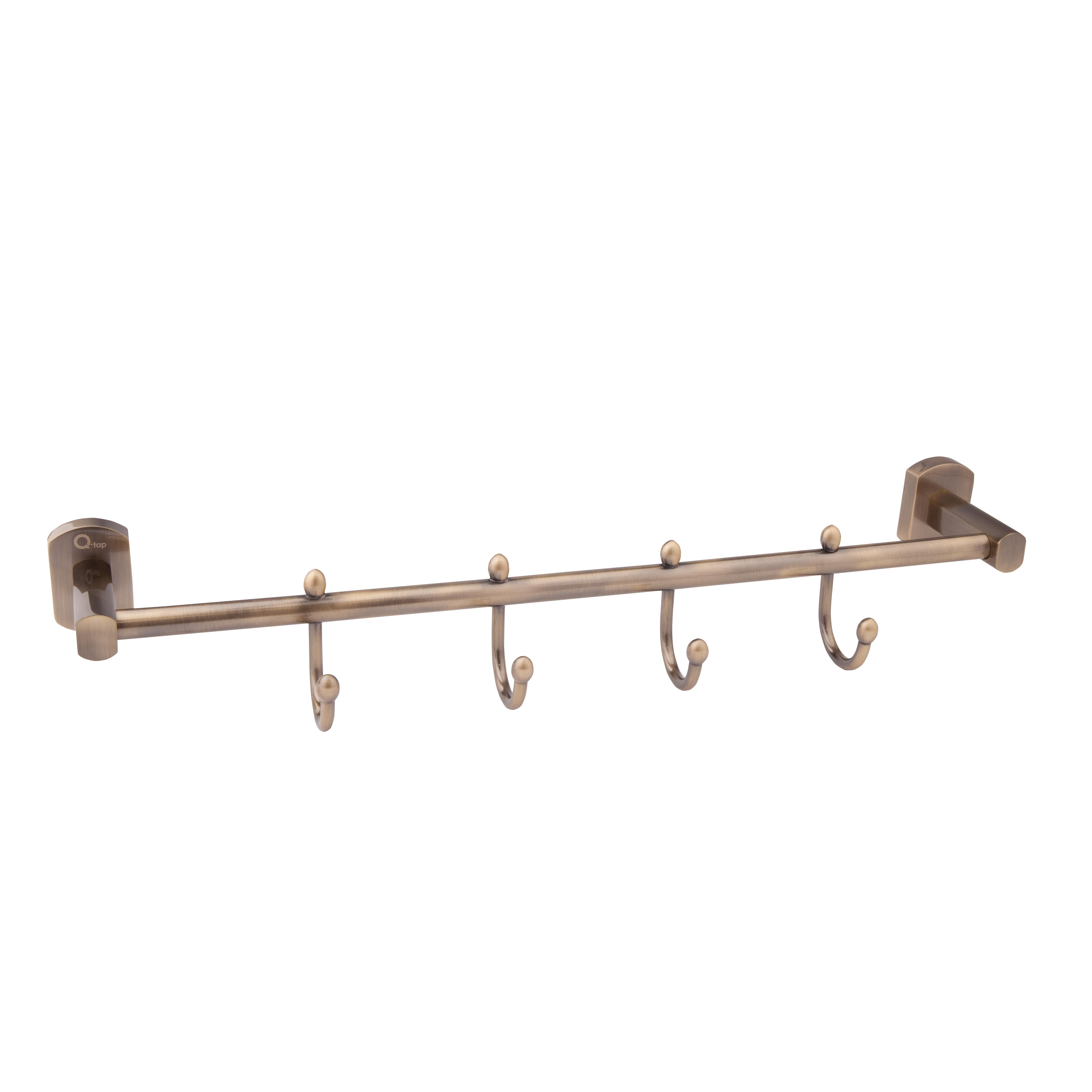 

Планка, Держатель Для Полотенец 4 Крючка Qtap Liberty Ant 1154-4