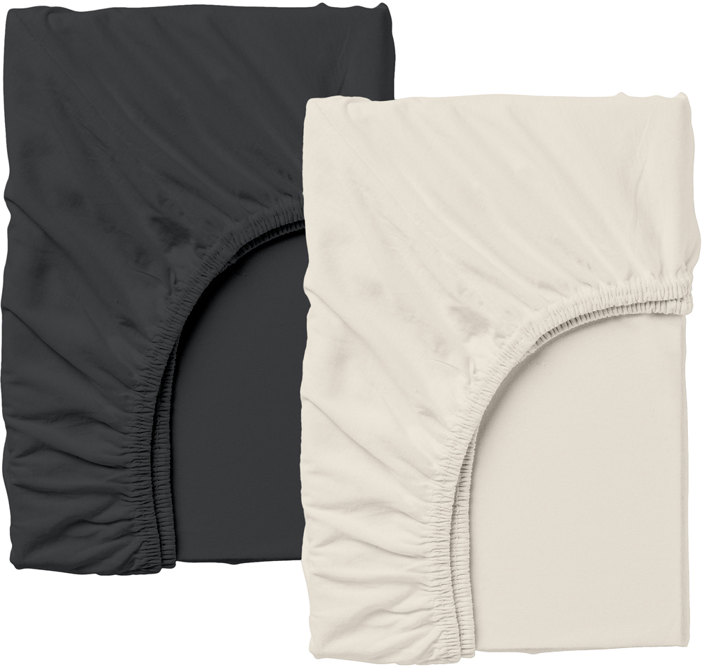 

Набор Cosas простынь на резинке 180x200 2 шт Set_Beige_Black