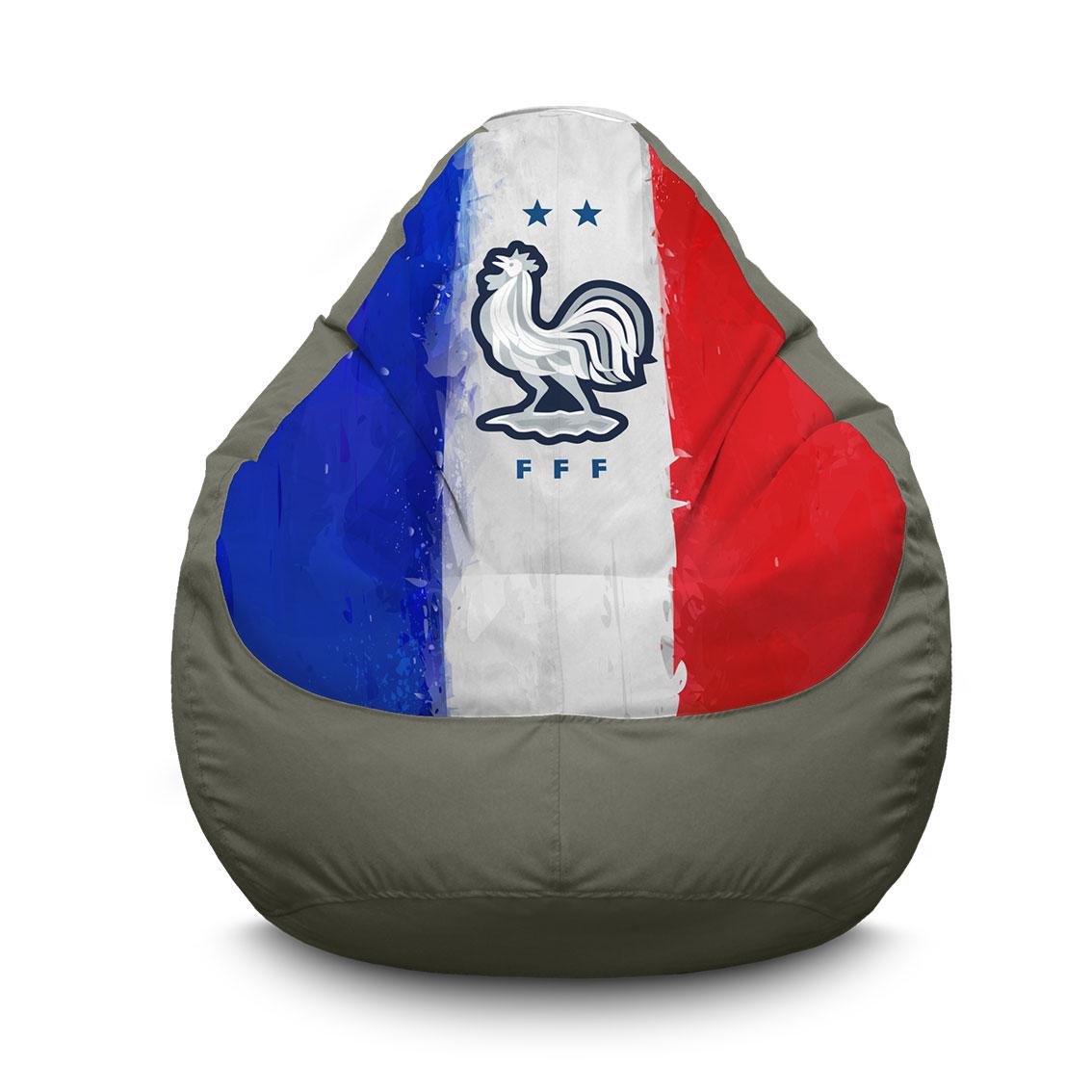 

Кресло мешок iPuff "Сборная Франции" Оксфорд XXL (90х125 см) Серый