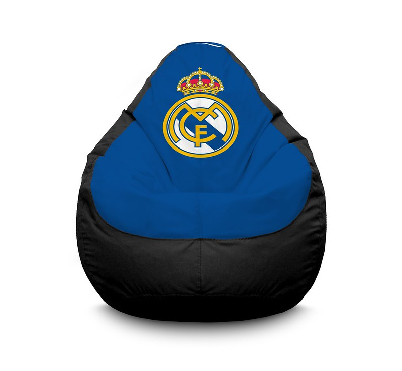 

Кресло мешок iPuff "Football. Real Madrid FC. Black" Оксфорд XXXL (100х135 см) Синий/Черный