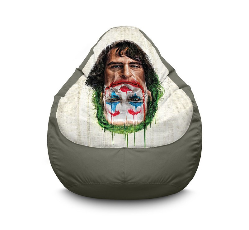 

Кресло мешок iPuff "Joker. Two face deployed" Оксфорд XL (80х110 см) Серый